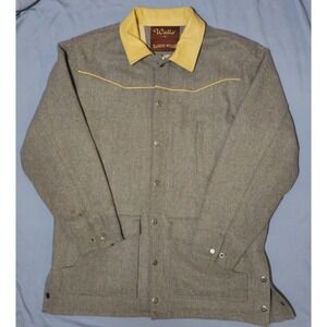 Vintage Walls‎ Ranch Wear Gray Wool Western Coat XL Cowboy Rancher Workwear